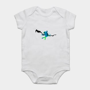 Ski jumping Baby Bodysuit